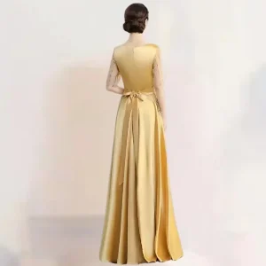Robe Satin Dore-1