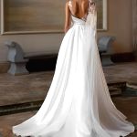 robe en satin de soie blanche 2