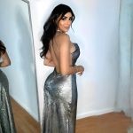 robe satin argente 2