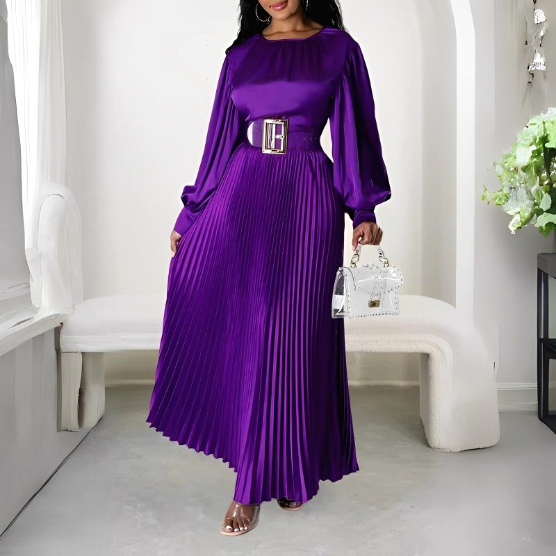robe satin plissee 7